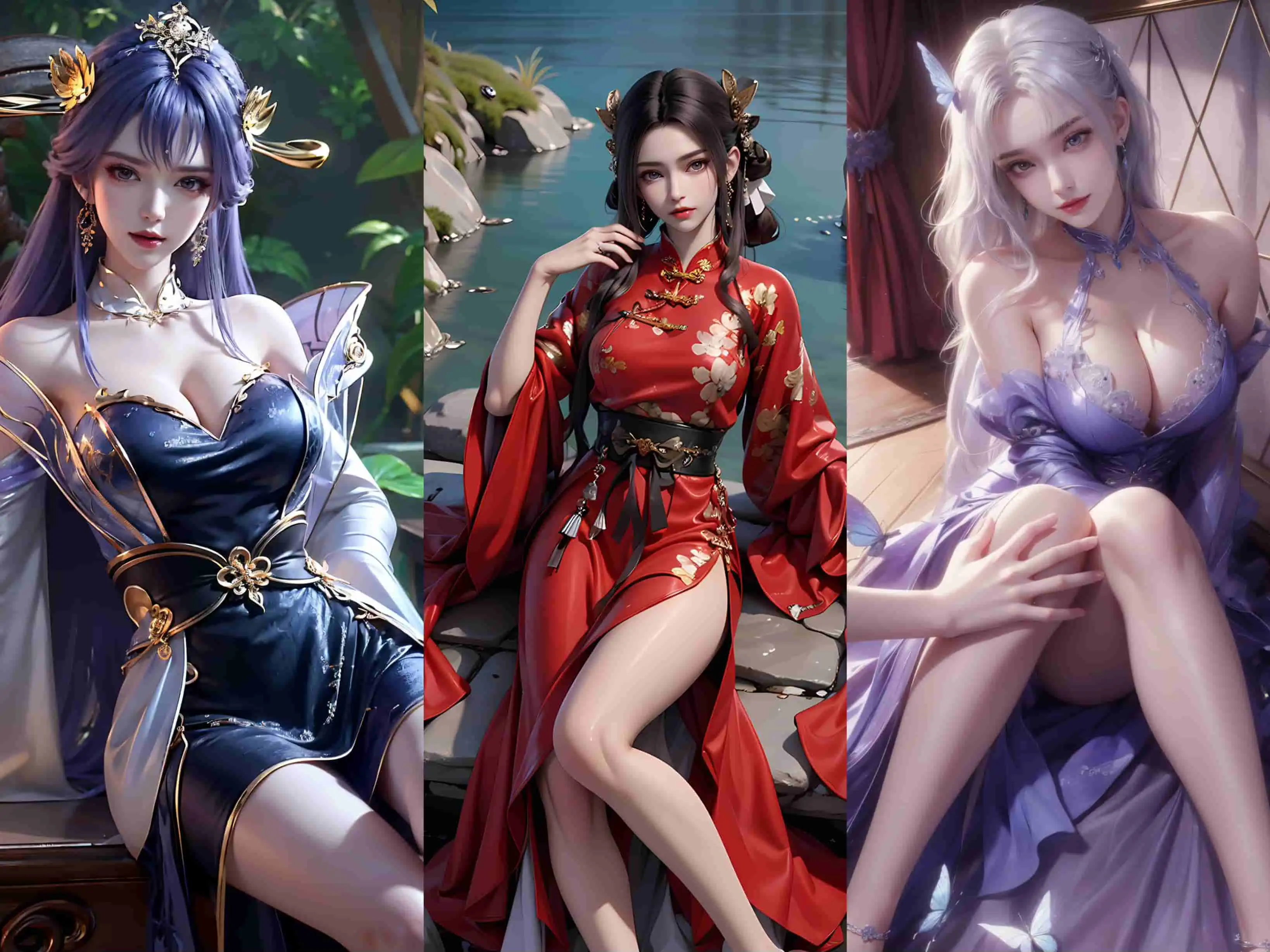 231229 天穹长老/秦怡宁/小医仙 三组合集 1404P