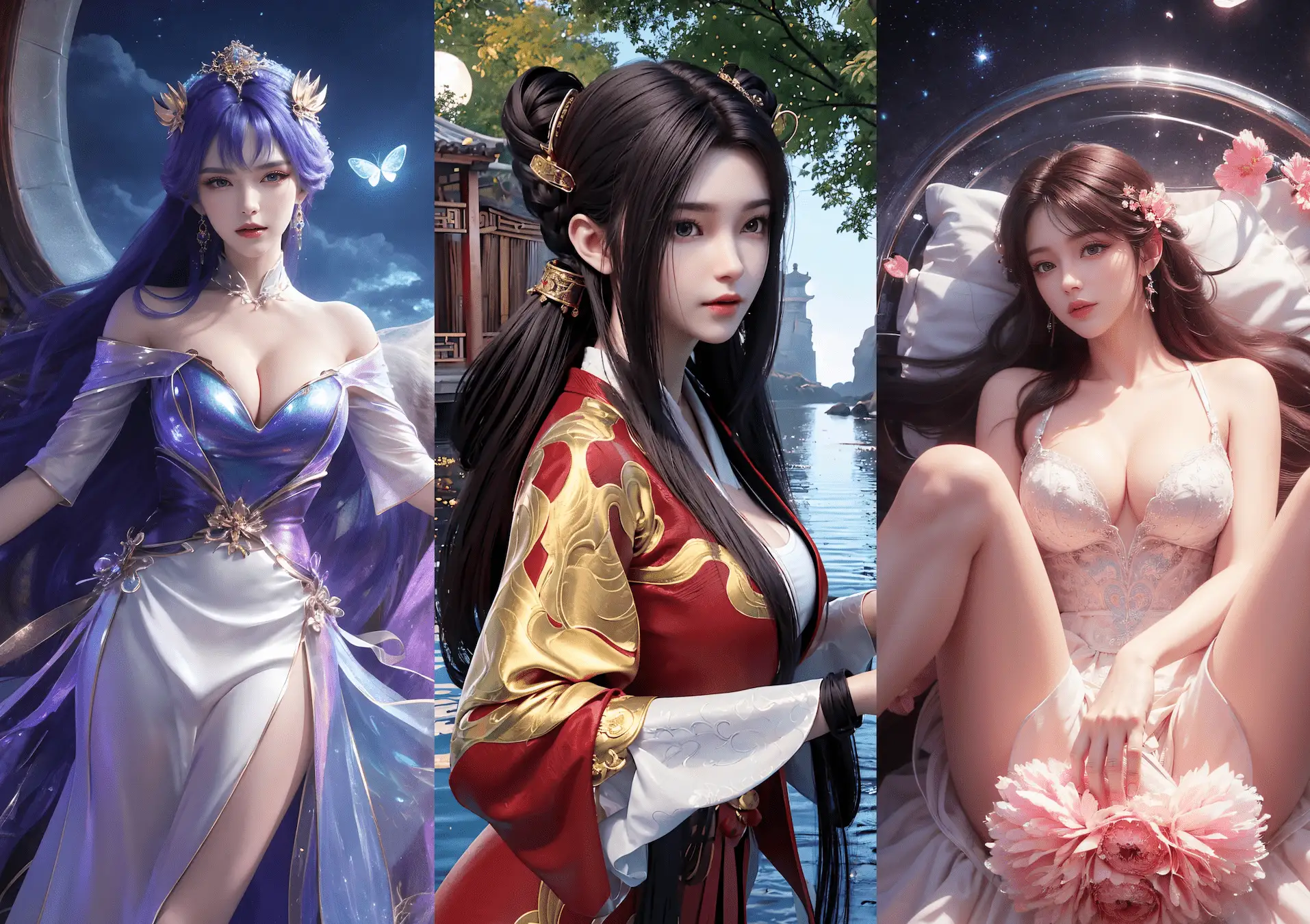 240105 天穹长老/秦怡宁/火灵儿 三组合集 1383P