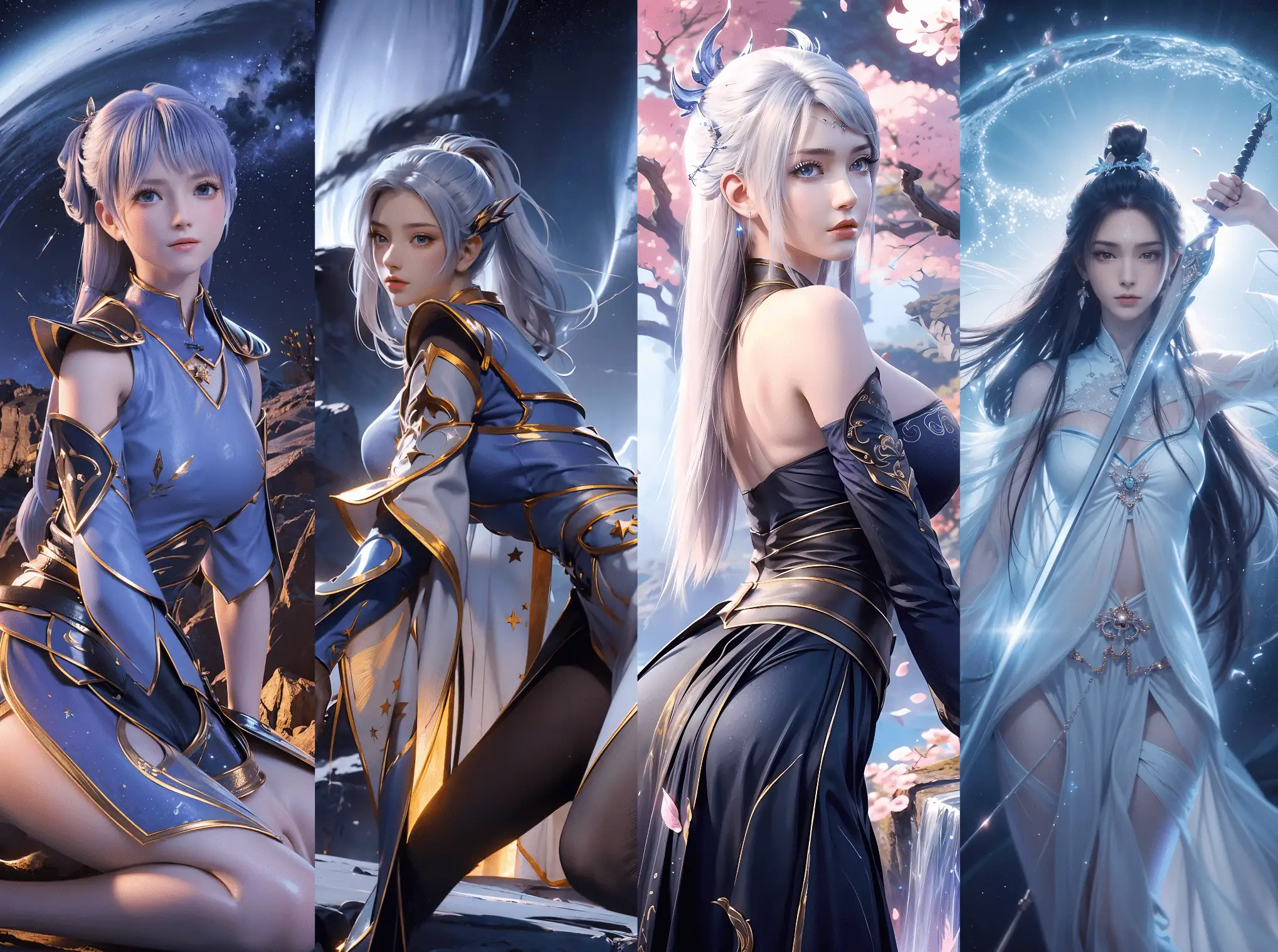 240419 韩月韩雪/洛璃/陆雪琪 三组合集 1442P